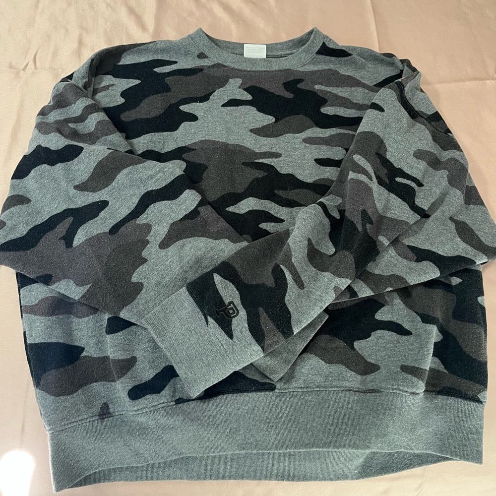 PINK camo pullover